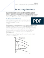 Proceso de Estrangulación de Un Gas