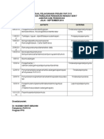 Jadual Pelaksanaan Projek PKP 3113 - PPG