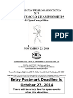 2015 Ohio State Solo Championships Brochure