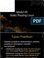 Modul 06 Static Routing Linux