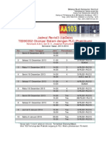 Jadwal Revisi3 (Update) Te090352 Otomasi Sistem Dengan PLC (Praktikum)