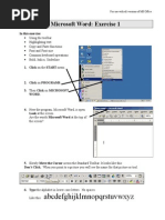 MS Word Typing Practice Exercise | PDF | Times New Roman | Computer ...