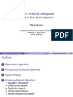 CS414-Artificial Intelligence: Lecture 5: Basic Search Algorithms