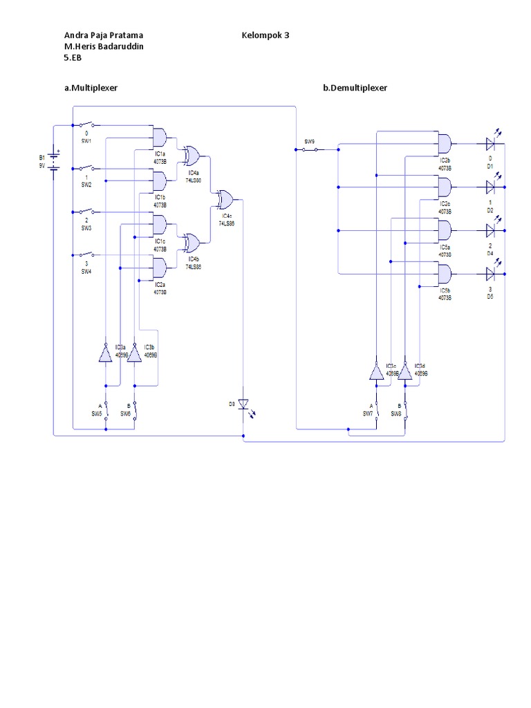 Multiplexer and Demultiplexer Overview | PDF