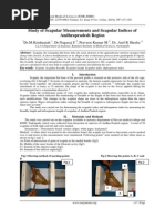 Study of Scapular Measurements and Scapular Indices of Andhrapradesh Region