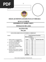 Ujian matematik tingkatan 1