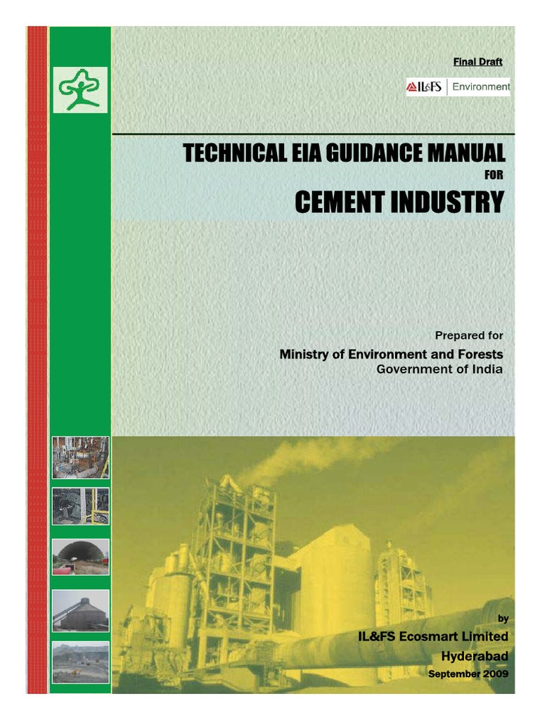 EIA Guidance Manual for Cement Industry | PDF | Environmental Impact ...