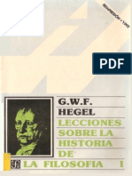 72110097 G W F Hegel «Lecciones Sobre La Historia de La Filosofia I»
