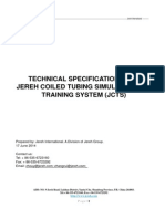 Technical Specification - Jereh Coiled Tubing Simulation and Training System - JCTS - PDF