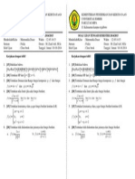 UTS Matematika Dasar Fisika 2014