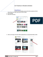 Eine Flickr Fotoshow in Moodle Einbinden