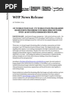 World Food Day WFP News Release 2014 Oct 16 PDF