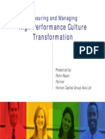 High Performance Culture Transformation