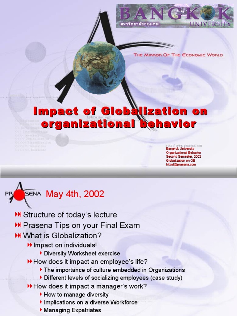 Impact of Globalization On Organizational Behavior | PDF ...
