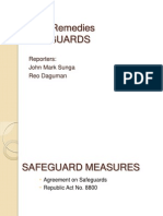 Trade Remedies Safeguard Measures Report