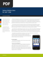 Sybase Mobile Sales SolutionBrief