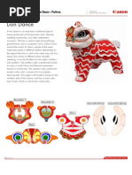 Papercraft Lion Dance / Barogsai