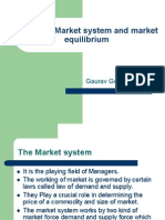 Basics of Market System and Market Equilibrium
