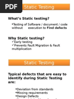 Static Testing