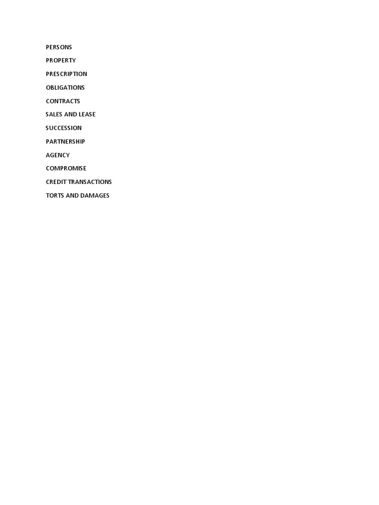 Key Legal Concepts Overview | PDF