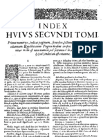 CT [1642 ed.] t1b - 16 - Index Hujus Secundi Tomi