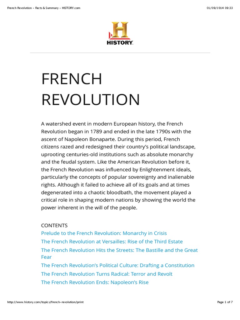French Revolution Facts & Summary French Revolution