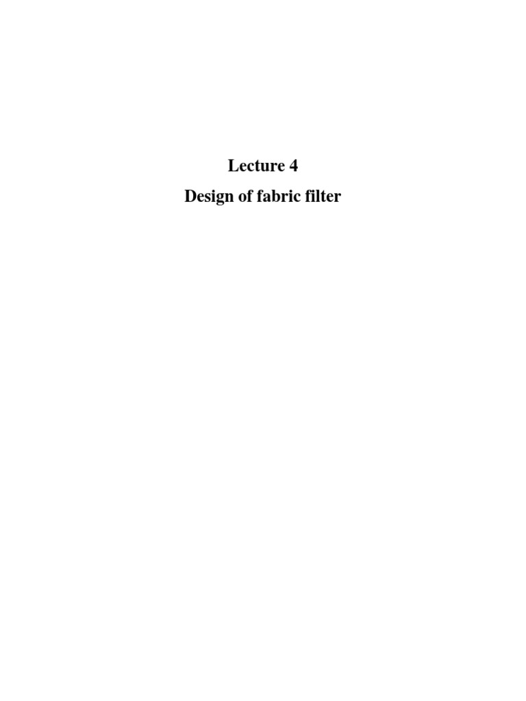 bag filter calculation.pdf Filtration Mechanics