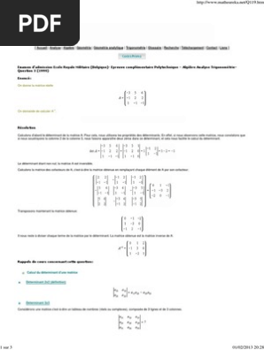Découvrir 85+ imagen inverse d'une matrice 3x3 formule - fr ...