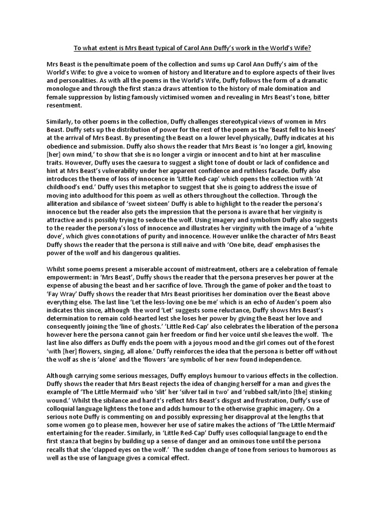 Mrs beast summary image