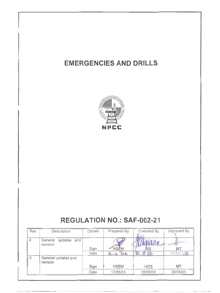 NPCC Emergency N Drill PDF Firefighting Emergency Evacuation