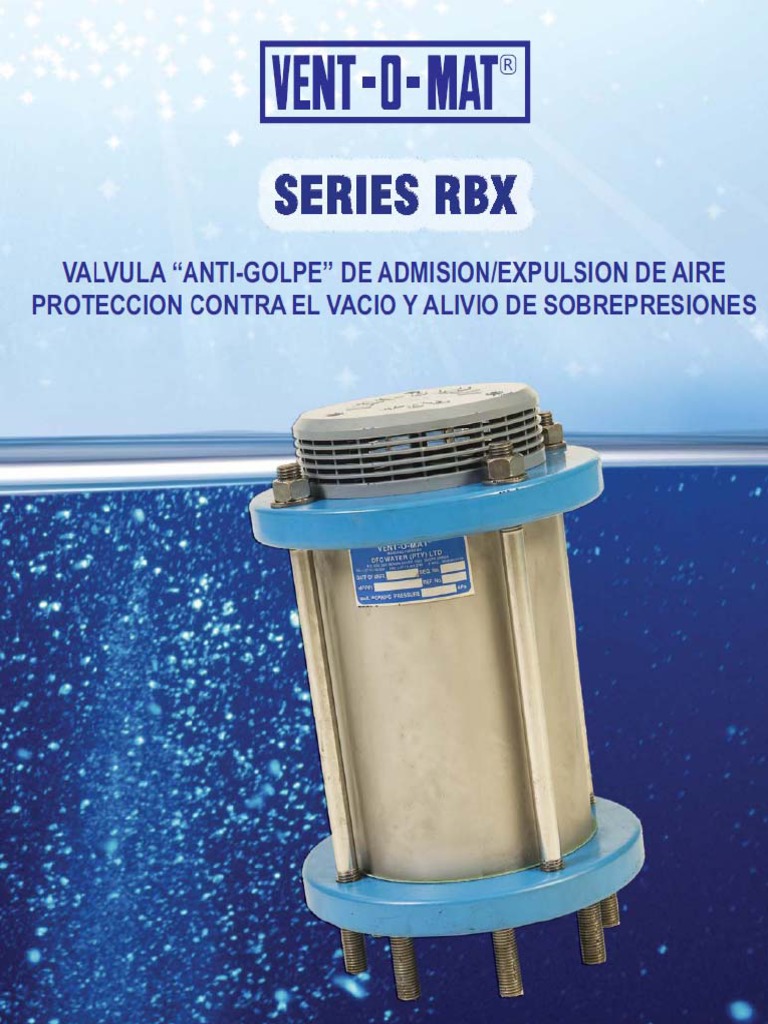 Válvulas Vent-O-Mat Serie RBX | PDF | Vacío | Tornillo