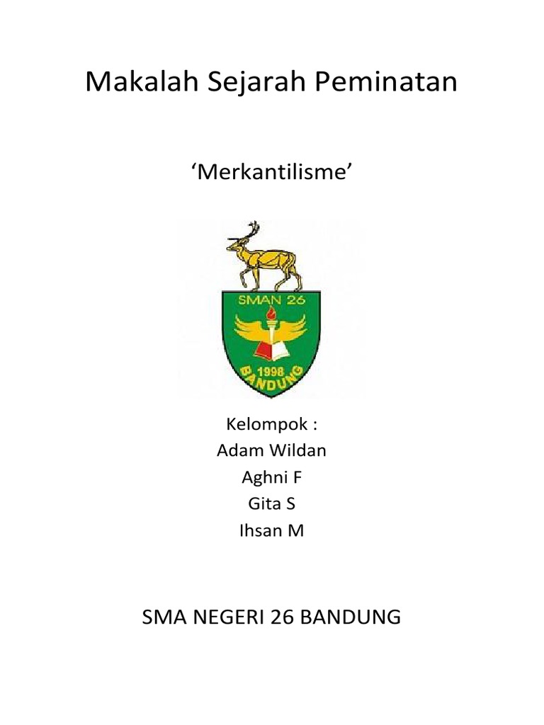 Makalah Sejarah Peminatan