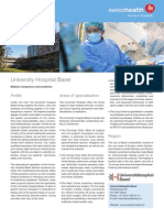 University Hospital Basel: Profile Areas of Specialisation