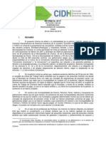 CIDH. Informe Admisibilidad Denuncia Contra Estado de Chile Por Deuda Histórica A Profesores