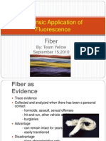 Forensic Application of Fluorescence - Fiber PowerPoint
