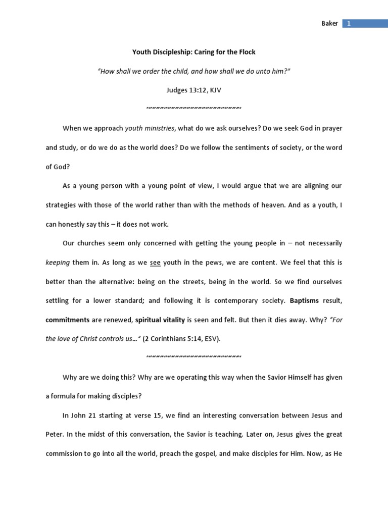 Youth Discipleship Strategies Explained | PDF | Disciple (Christianity ...