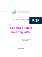 Tiểu luận Các loại Vitamin tan trong nước - Tài liệu, ebook, giáo trình PDF