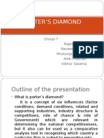 Porter'S Diamond: Group-7 Rajesh Singh Naveen Kumar Mrutunjay Kumar Alok Pradhan Vibhor Saxena