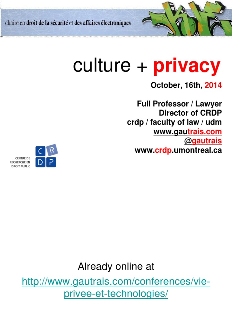 Culture and Privacy: International Issues | PDF | Information Privacy ...