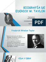 Biografía de Frederick Taylor