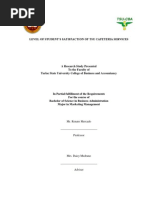 Download Level of Students Satisfaction in TSU cafeteria Services by Abviel Yumul SN243227274 doc pdf