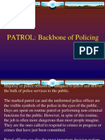 Backbone of Policing: How Patrol Officers Deliver Most Police Services