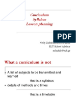 Curriculum and Lesson Planning