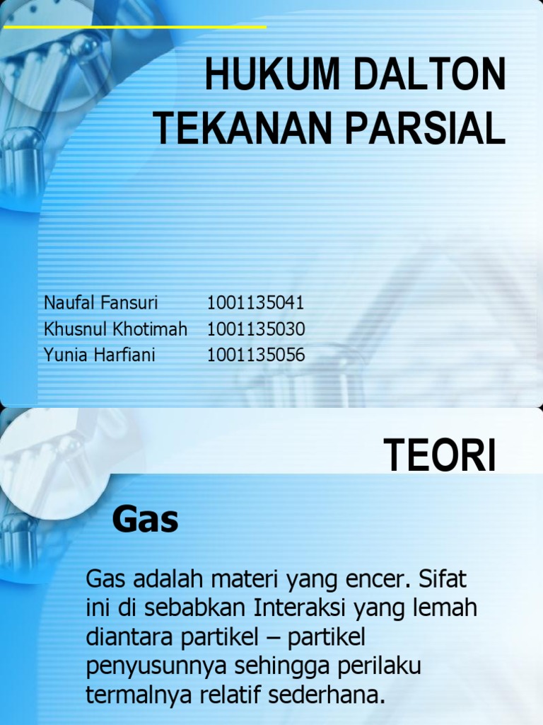Hukum Dalton Ppt