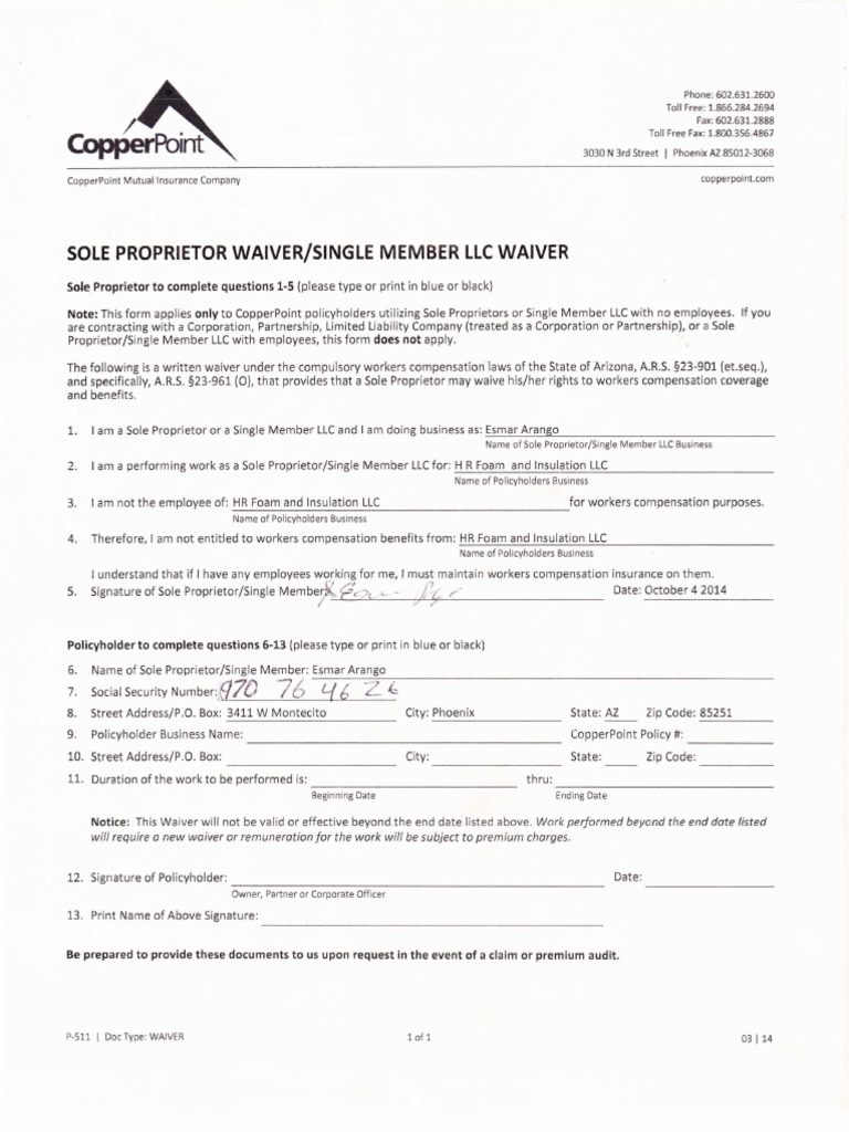 Insurance doc.pdf Limited Liability Company Workers