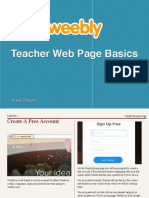 Weebly Teacher Page Basics