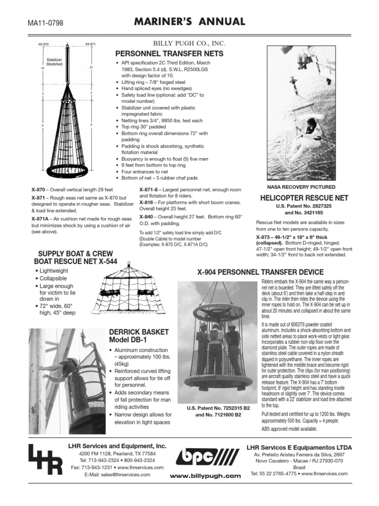Billy Pugh Personnel Transfer Solutions | PDF | Buoyancy | Industries
