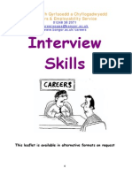 Interview Skills: Gwasanaeth Gyrfaoedd A Chyflogadwyedd Careers & Employability Service