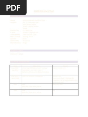 Cv resume