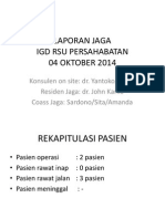 Laporan Jaga Bedah 04-10-2014